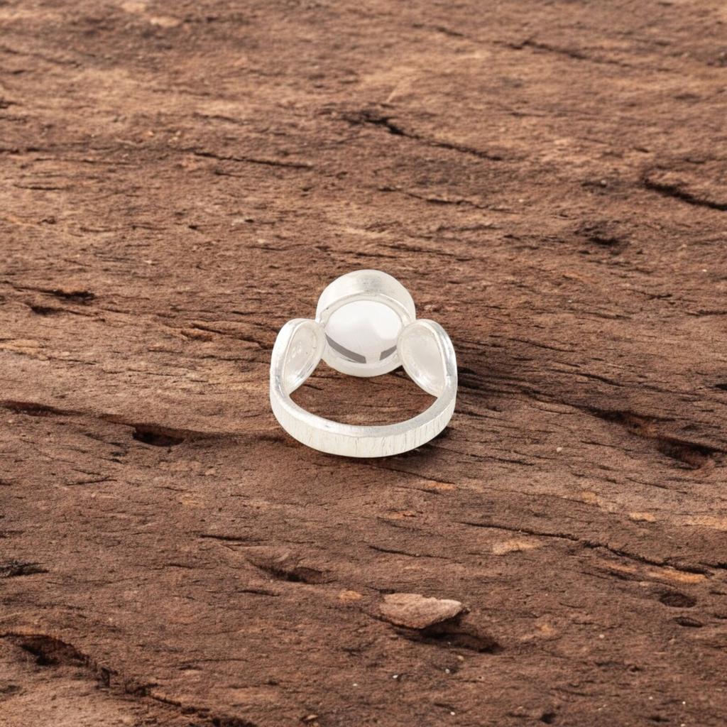Natural Selenite Gemstone 925 Solid Silver Jewelry Handmade Women Ring For Gift RR-1-42