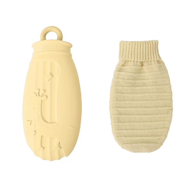 Silicone Hot Water Bottle for Women, Cute Water-Filled Small Size for Students, Warm Water Bag for Warming the Stomach, Christmas Gift for Girlfriend