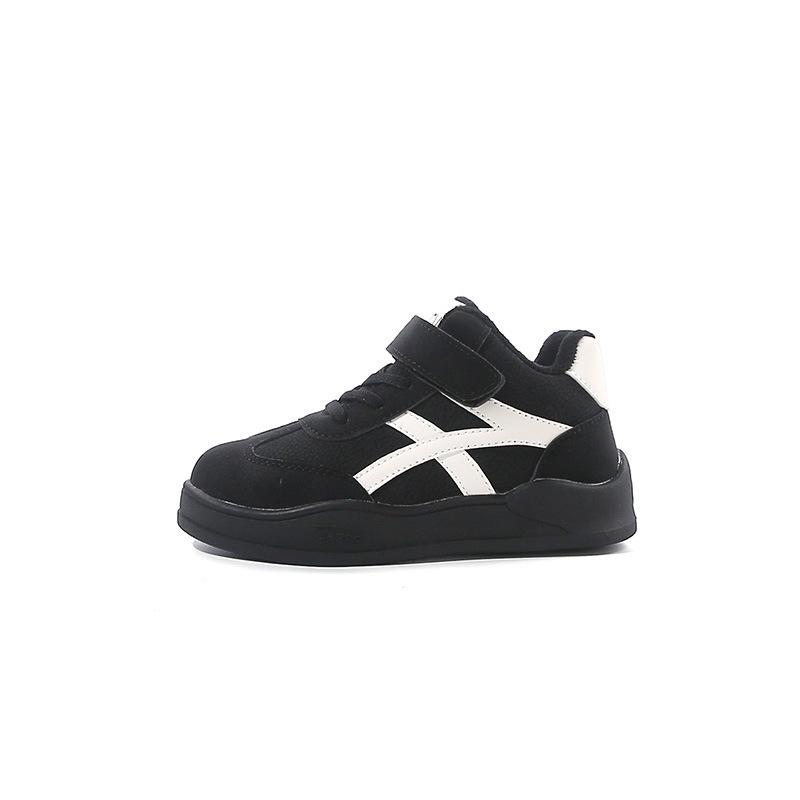 Children's Fleece-lined Sneakers, New Autumn and Winter Models, Boys' Shoes, Double-layer Cotton Sports Shoes, Soft-soled Versatile Girls' Casual