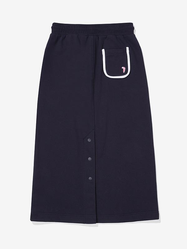 Bbc Earth W Terry Long Skirt_Navy