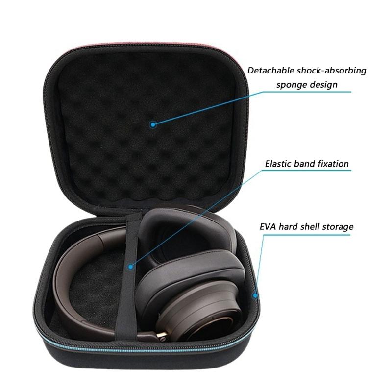 Portable EVA Headphone Storage Case Box With Soft Lining Detail Design for DALI IO-12 Travel Protections