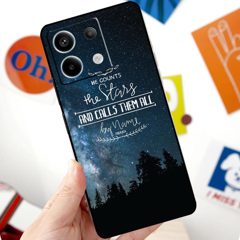 Christ Jesus Bible Verse Cross Funda For Xiaomi Redmi Note 11 10 12 13 14 Pro 10S 11S 12S Case For Redmi 15 10C 13C 12C 14C