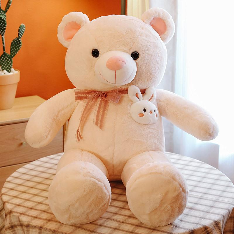

Cartoon Avocado Teddy Bear Plush Toy Valentine S Day Gift Large Scarf Bear Activity Ornament Rabbit Bear Hug Pillow Quality 100cm [2.32kg scarf 1.7kg]