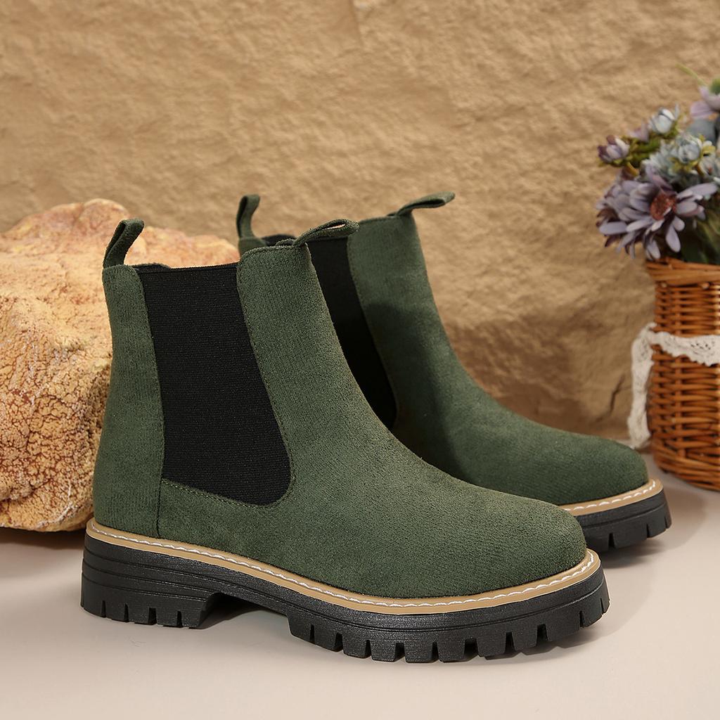 Martin Boots Women's 2025 Autumn and Winter British Wind Large Size Casual Trend Boots Korean Edition Sleeve Chelsea Boots Women