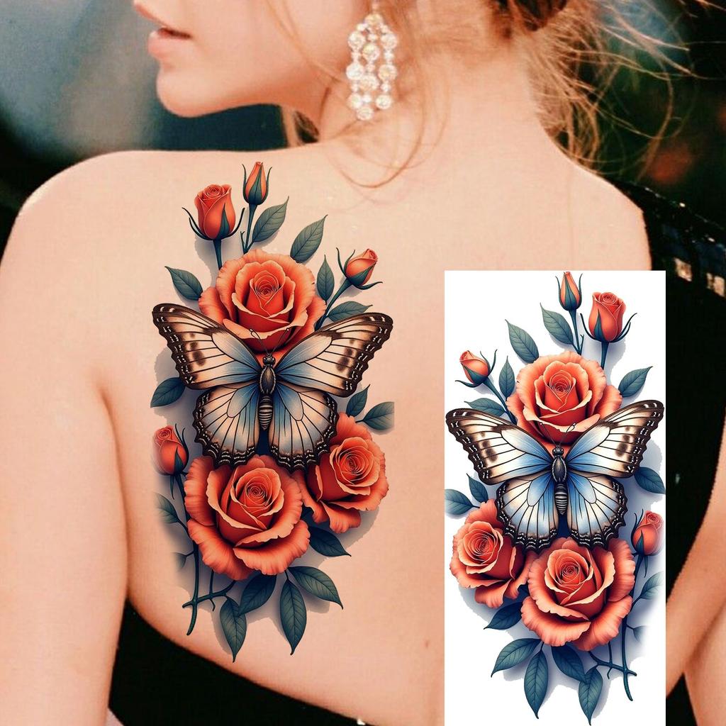 1 list Unikátní Akvarelový Lev Tygr Zvířata Dočasné Tetování Dlouhotrvající Vodotěsný Liška Sova Falešná Tetovací Nálepka Body Art Tetování