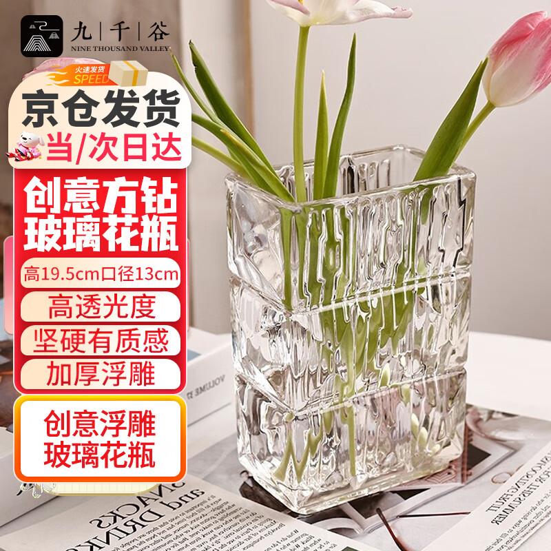 Jiuqiangu Modern Decorative Glass Vase