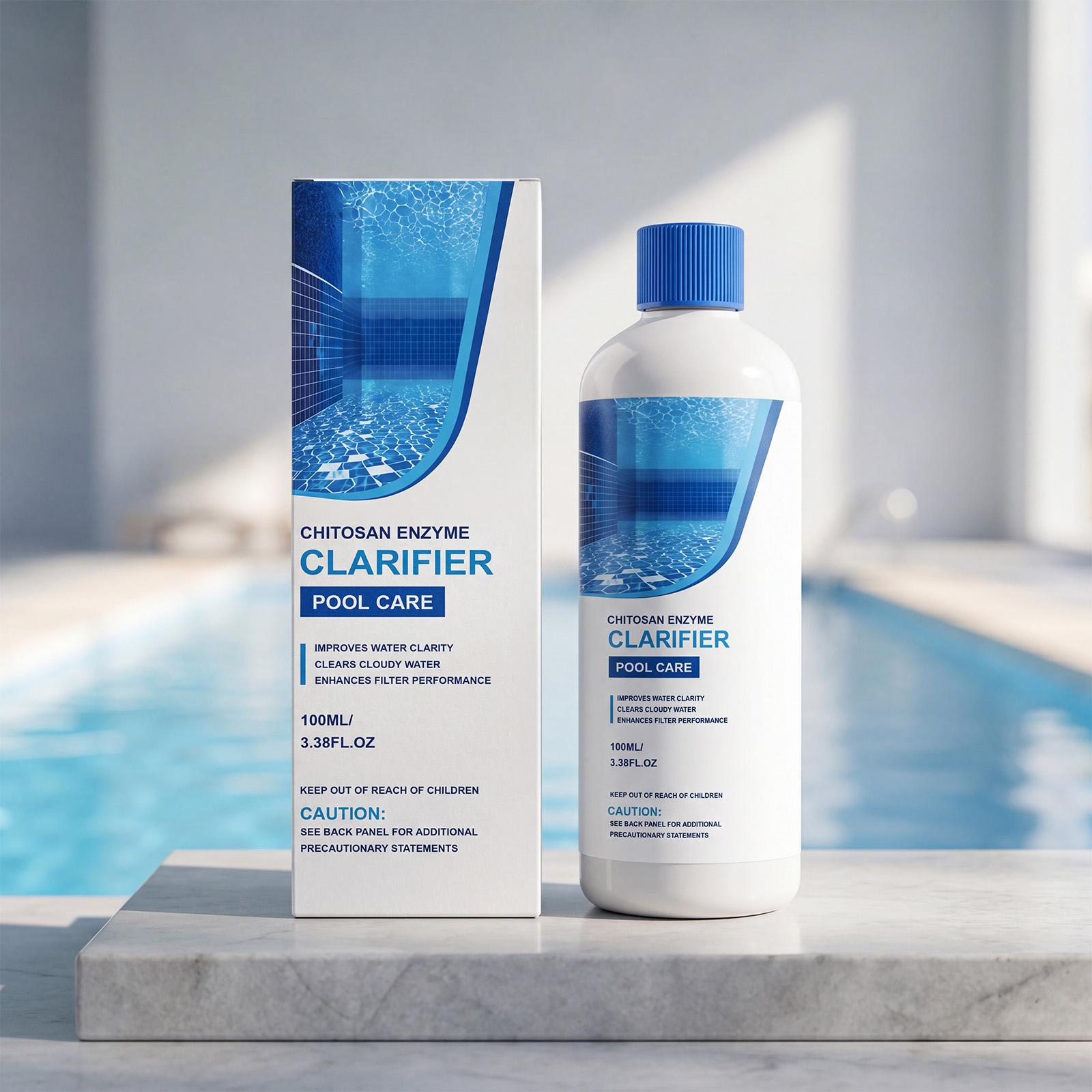 Chitosan Enzyme Pool Clarifier, Natural Swimming Pool, 100ml One Size