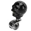 Skull Shape Steering Wheel Knob 3cm Diameter Resin Turn Knob Spinner Booster for Cars Trucks Tractors Boats Black