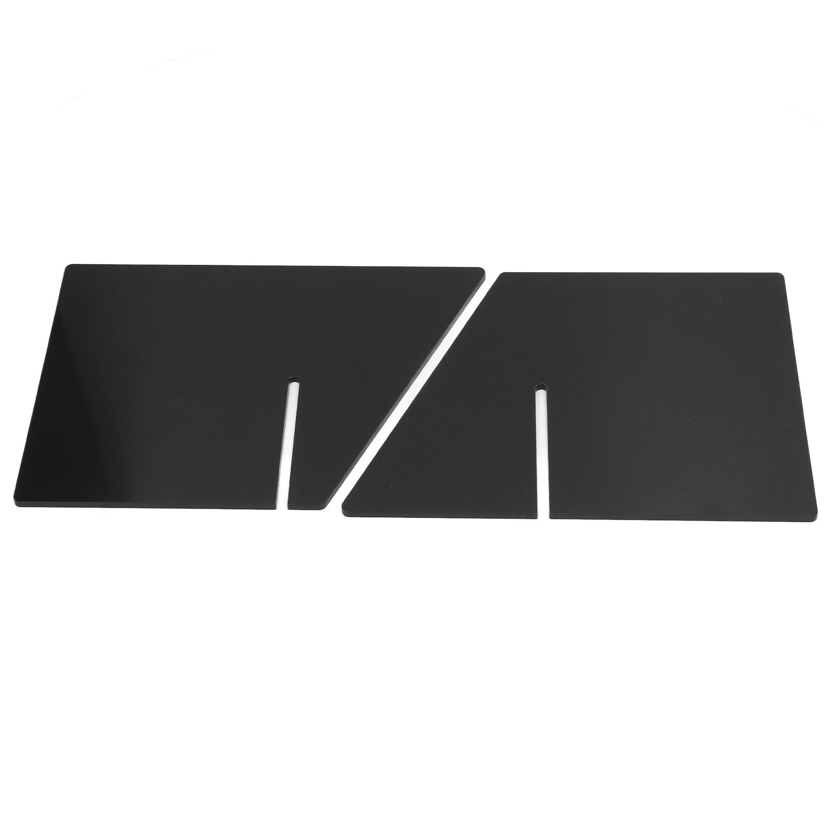 

Акриловый держатель для книг Открытая подставка для чтения Запись экспериментальных данных Настольные аксессуары Черный