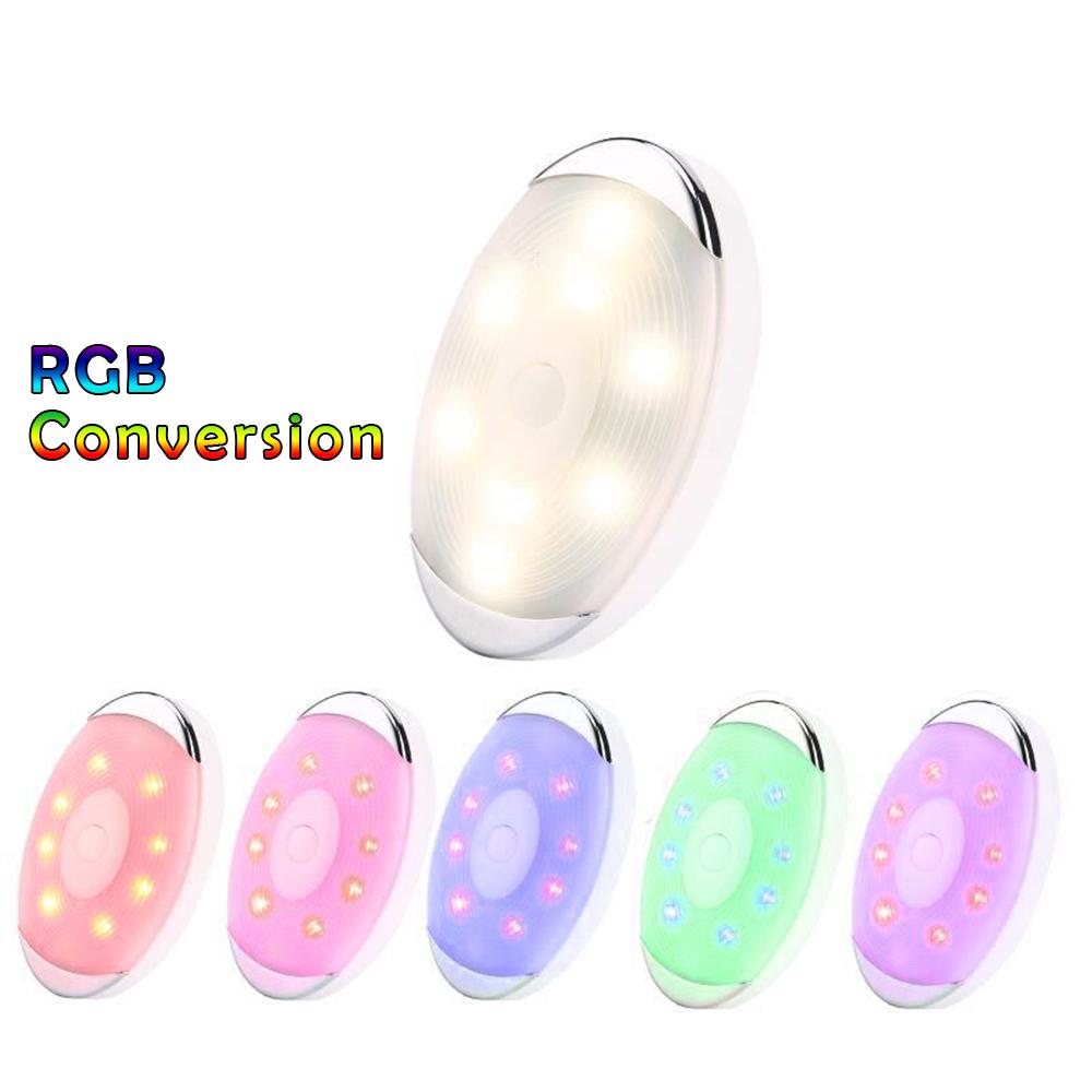 PIR Motion Sensor Under Cabinet LED Kitchen Lights Battery Night Lamp Stairs/Closet/Wardrobe Lighting LED Puck Lights Warm White
