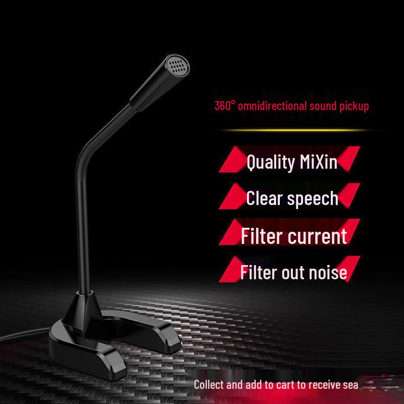 Universal Noise Reduction Desktop Microphone for Gaming, Streaming, and Singing - Driver-Free