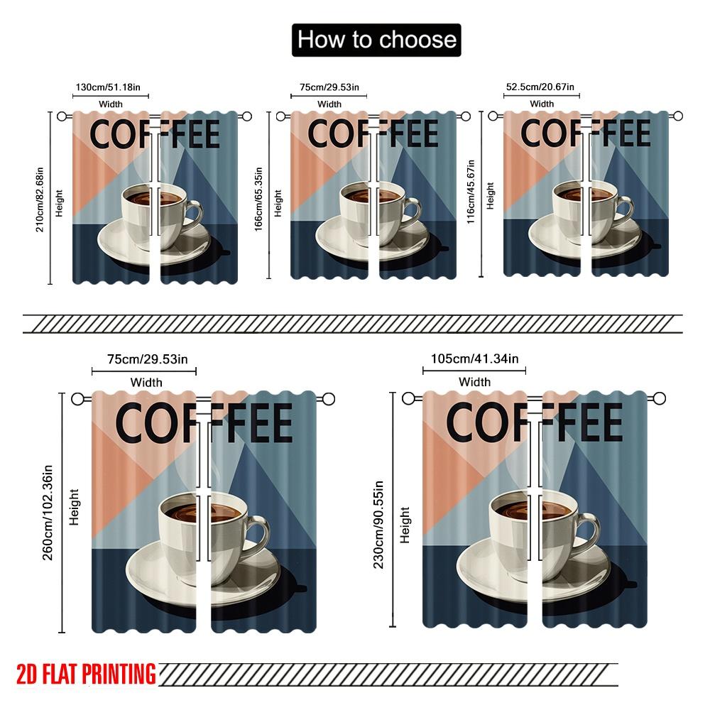 2 st 2D platt tryckta Draperier Bauhaus Kaffe Utställningstyg Utan Elektricitet Säsongsfest- & Högtidsdekor för Festligt