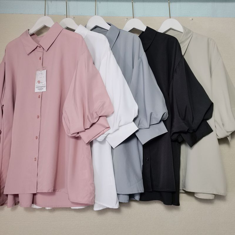 Export Export Original Order Open Shirt Women's Lantern Sleeve Stylish French Classic Style Niche Style Shirt Princess Style Spring