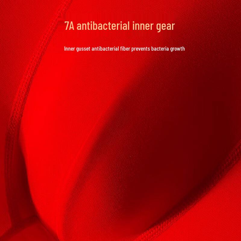 Qipilang Men's Lucky Red Boxer Briefs