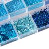 12-Compartment Mixed Nail Glitter Powder, Holographic Hexagon Flakes, Sparkly Sequins for Nail Art Designs