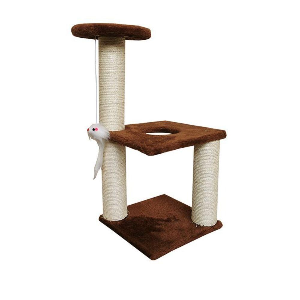 Three Pillars Cats Scratching Post 3-Layers Cat Trees Towers Toy Pet Furniture  Grind Claw