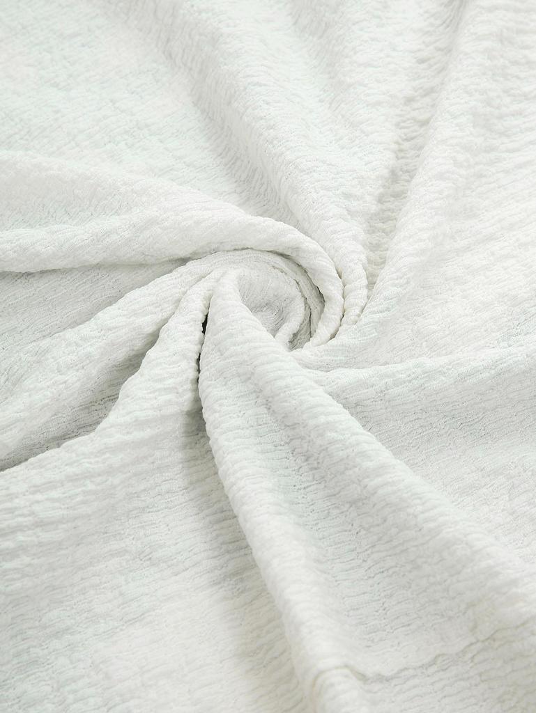 Rosegal Plus Size Blue And White Porcelain Flowers Print Twist Hollow Out Back Ruffles Dress