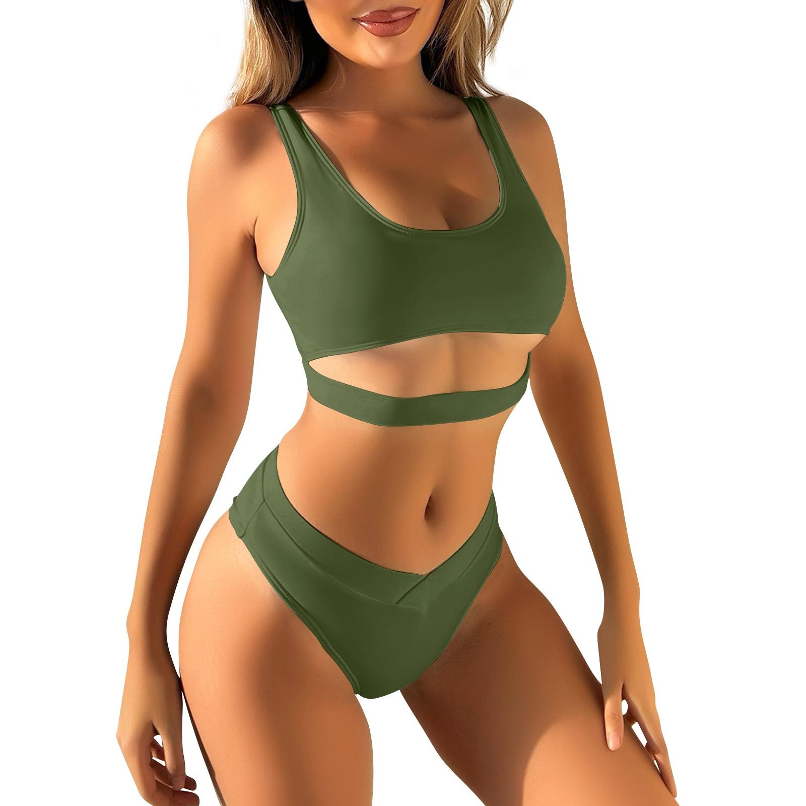 

Женский раздельный сексуальный бикини, модный бюстгальтер с высокой талией, мягкий купальник без стального бюстгальтера L