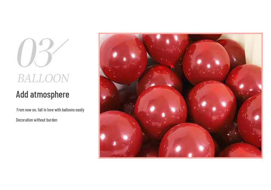 Pomegranate Red Double Layered Balloons – Wedding and Party Decorations