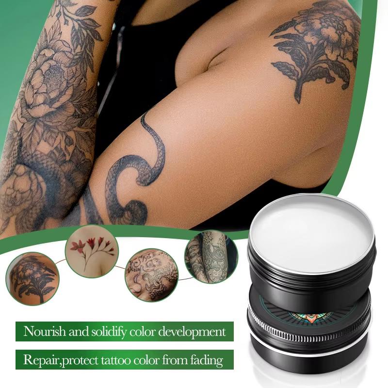 40g Tattoo Aftercare Cream Tattoo Color Care Cream Protect Color Fading Smoothing Moisturizing Cream for Men and Women, Tattoo Brightening