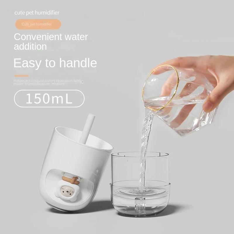 Umidificatore d'aria elettrico mini portatile da 150 ml USB ad ultrasuoni a nebbia fredda diffusore d'olio per aria lampada LED a colori romantici umidificatore d'aria