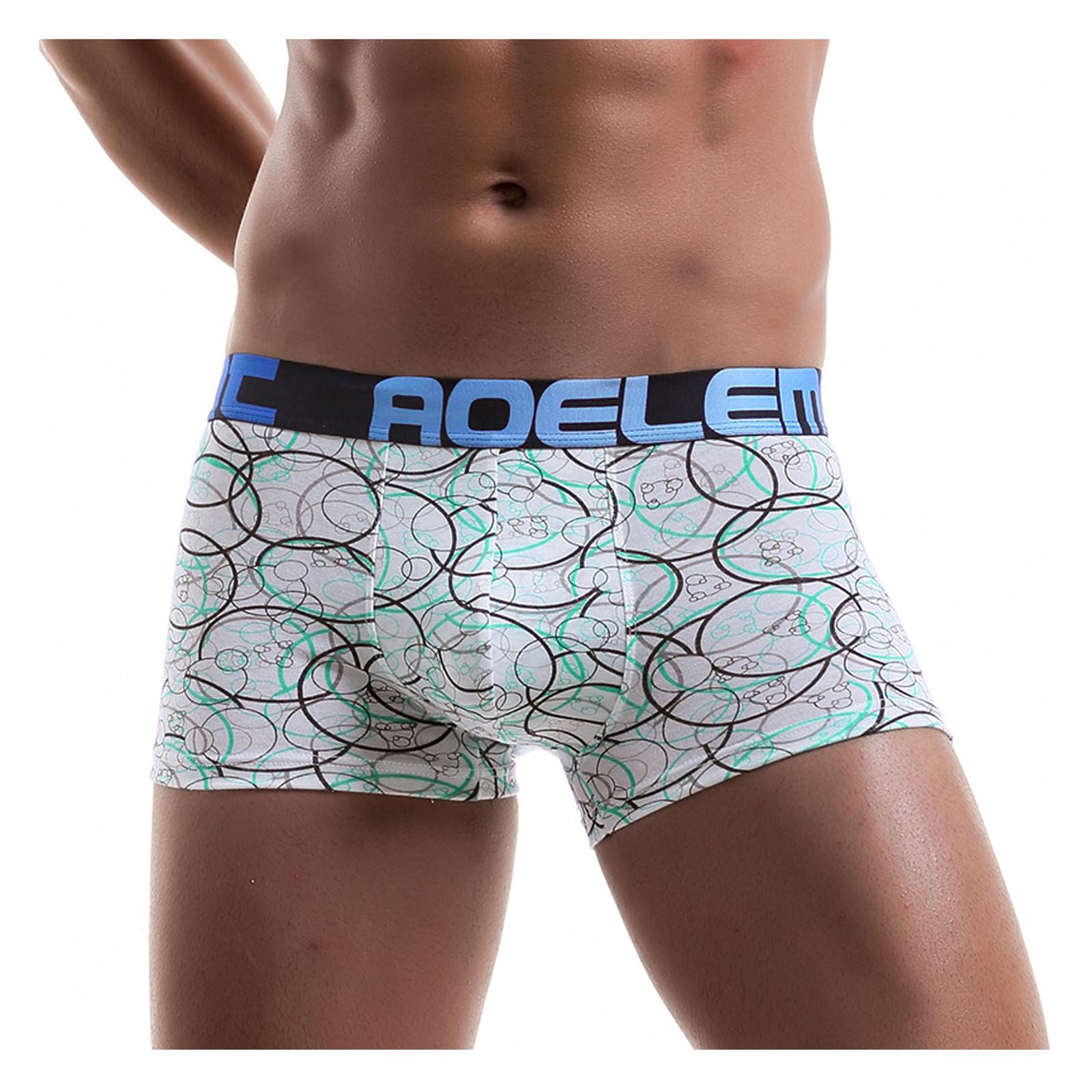 Мужские модные плоские брюки с принтом из ткани — фото 4