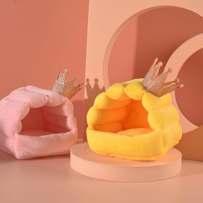 Hamster Nest Cozy Half-Pack Small Crown Design Rebound Non-deformation Warm Hamster Squirrel