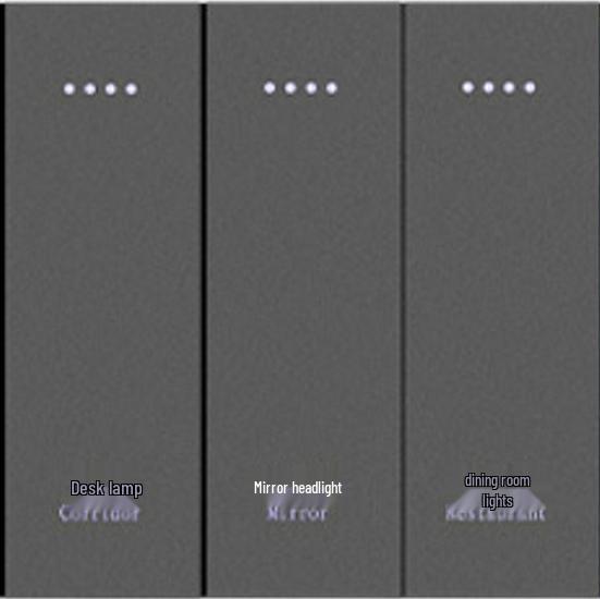 Smart Zigbee Glass Switch: Three-Gang Alexa Voice Control, Tuya-Compatible, Fire-Resistant Graffiti Design