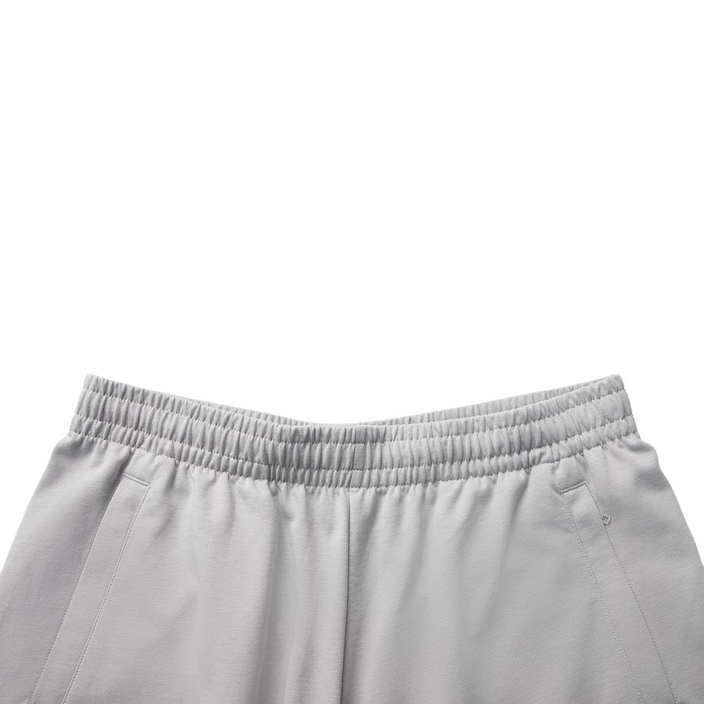 Li Ning Sports Lifestyle Series Simple Solid Color Elastic Casual Shorts Men shorts Geological-Gray AKSV823-2