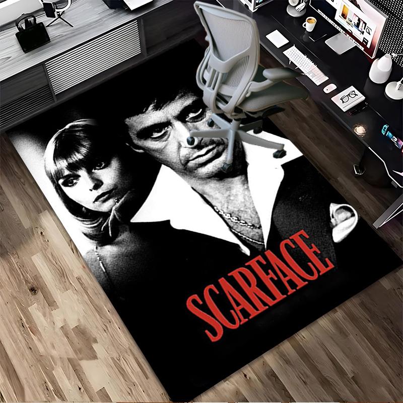 Scarface Saga Living Room Non-Slip Area Rug Soft Carpet for Bedroom Game Playroom Sofa Office Home Decor Doormat Christmas Gift C9211110