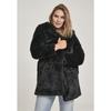 Hooded Teddy Coat - Urban Classics Women - Black - Hood - Cool Days