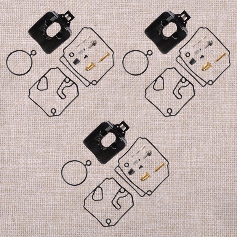 

6H4W00930300 3 Sets Outboard Carburetor Repair Rebuild Kit Fit for Yamaha 2-Stroke 40Hp 50Hp 1989 1990 1991 1992 1993-2006