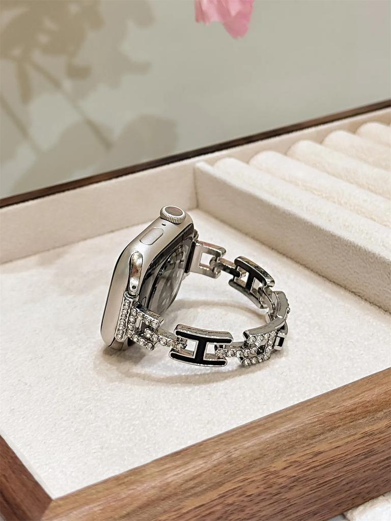 Fashion Metal bracelet For Apple Watch band link women Series 11/8/7/6/10/9 40mm 41mm 38mm 42mm 44mm 45mm 46mm Strap