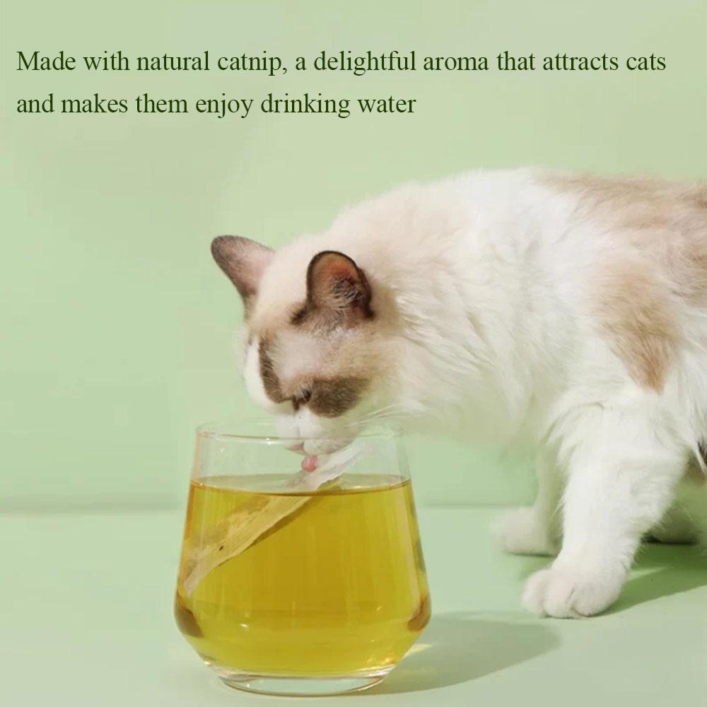 Catnip Tea Bag Soaking Water Replacement Pouch Cat Grass Teabag Toy Pet Multipurpose Cat Treats Vitamins Indoor Catnip