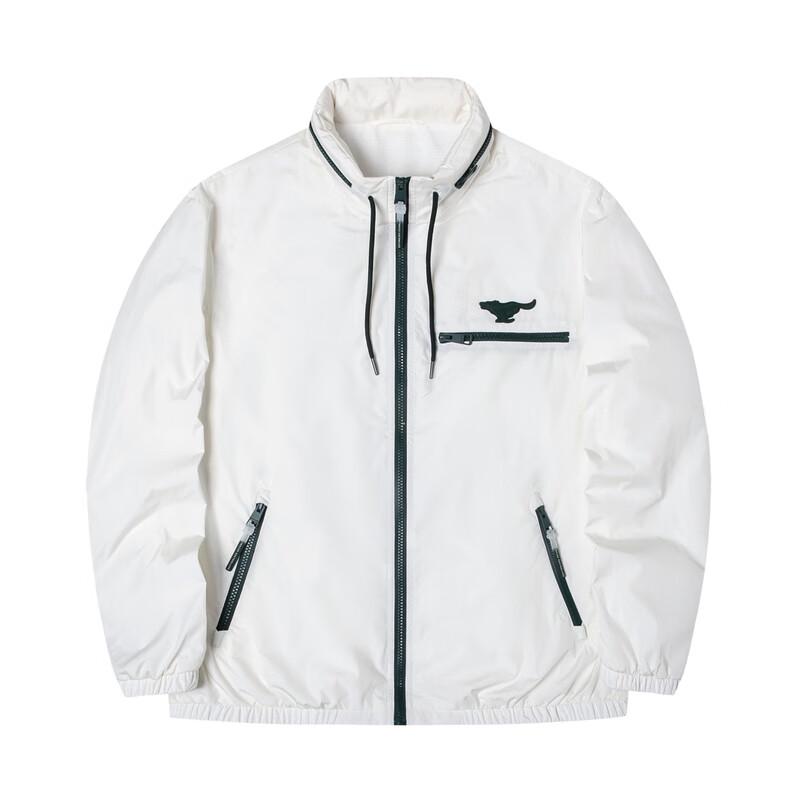 

SEPTWOLVES Men s Wolf Pattern Stand Collar Jacket with Packable Hood 2XL