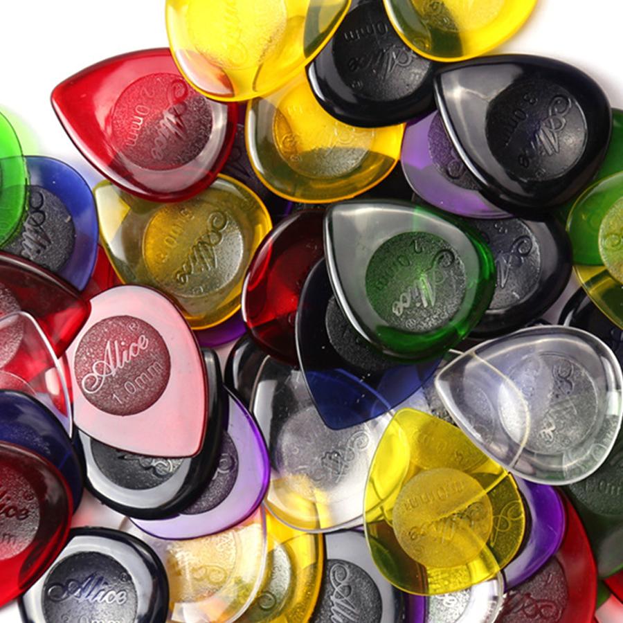 12/24pcs Guitar Picks Droplet Shaped Plectrums for Acoustic Electric Bass Ukulele String Instrument Music Performance Tool XJM