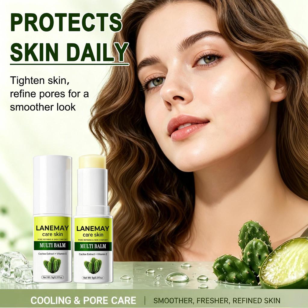 Pore Minimizing Multi Balm-Refine Rough & Uneven Skin Texture-Balance Skin Oil Secretion-Suitable For All Skin Types, 9g