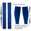 Extra Long Convertible Footsocks Sports Leg Warmers Rugby Football Running Crew Socks Compression Moisture-Wicking Grip Socks