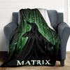 1pc The Matrix Flannel Throw Blanket - HD Printed Lightweight Soft Warm All-Season Blanket for Sofa, Bed, Travel, Camping 026