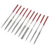 10Pcs Needle File Set Hardened Sturdy Durable Comfortable Handle Convenient Jewelry Files5x180mm