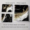 Marble swirl pattern. Bedding Duvet cover sets Duvet covers Pillowcases gifts (1 * Duvet Cover 2 * Pillowcases, without duvet insert)