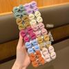 20 Fabric Bow Hair Clips, Cute, Colorful, Random Hair Accessories