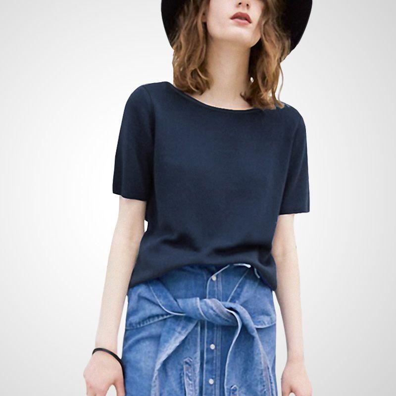 

Женская однотонная футболка с коротким рукавом свободного кроя Tibetan youth S