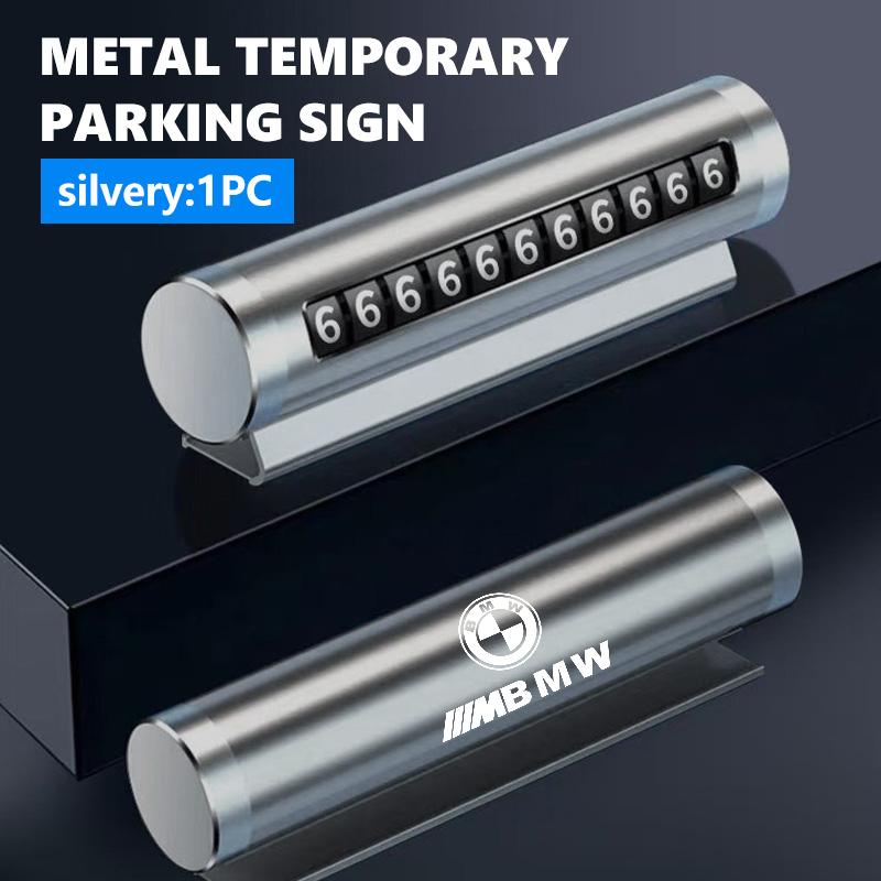Phone Number Plate Temporary Parking Card Stickers Rotate Park Stop For BMW Performance M E87 E30 E46 E28 F35 G20 E93 F20 X3 X blcp03