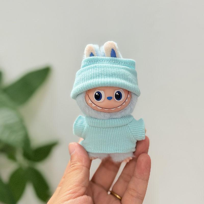 Mini Version 4.0 Vinyl Face Plush Blind Box Doll Clothes Christmas Set Small Nose Gaga Heart Bottom Password