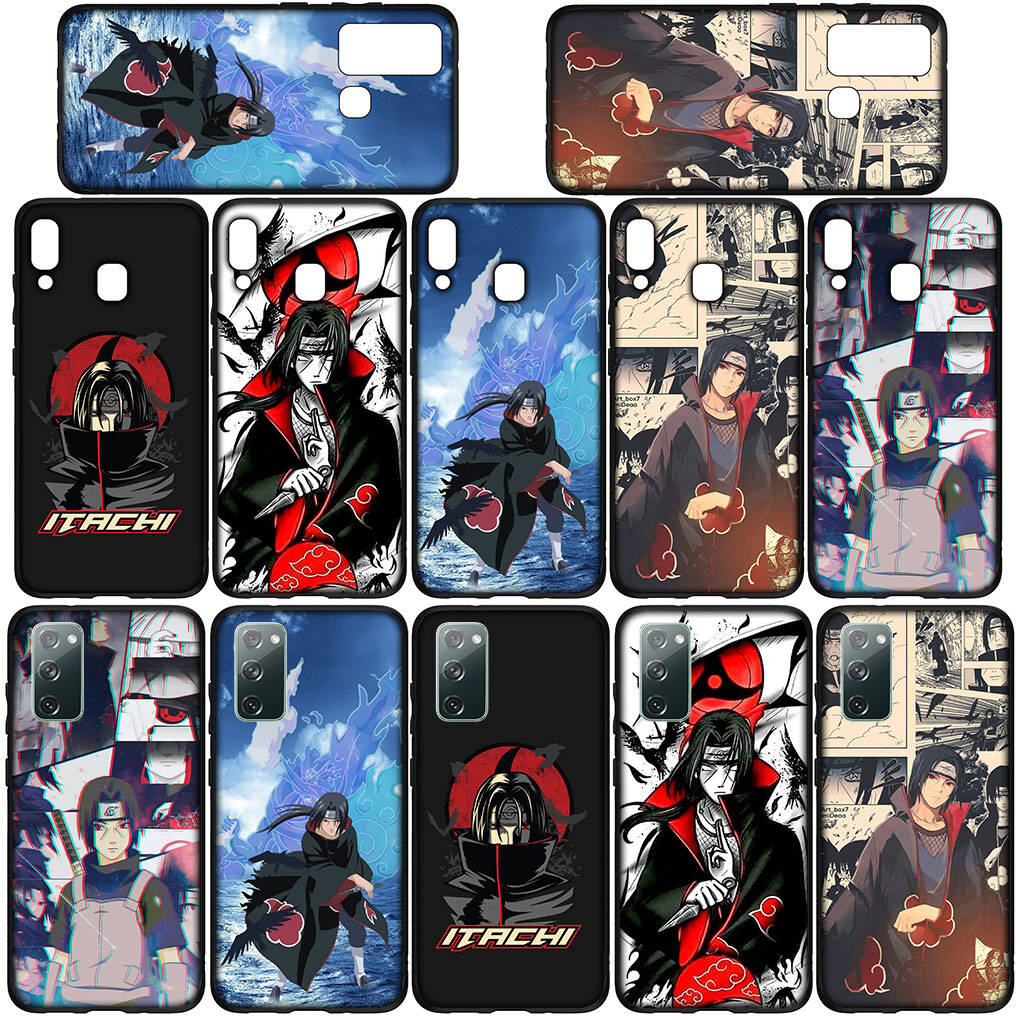 Case for Samsung Galaxy S25 S23 S24 Ultra FE Plus A05 A06 A15 A16 A36 A37 A35 A54 A55 A56 A57 A25 A26 A53 Wallpaper Itachi Uchiha Sasuke Naruto Cover
