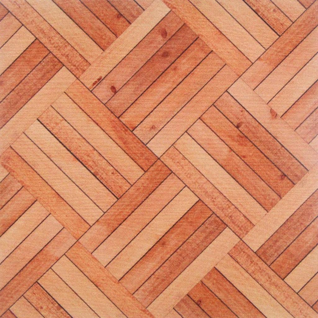 Miniature Dollhouse Retro Brick Wall Sticker 10x10cm - Wood Grain Pattern Home Decoration