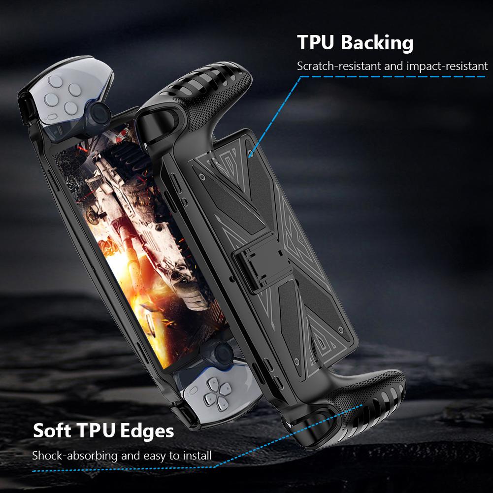 Protective Case Cover with Stand Protector Cover Case Shockproof TPU Gaming Console Controller Sleeve Skin for PS5 Portal