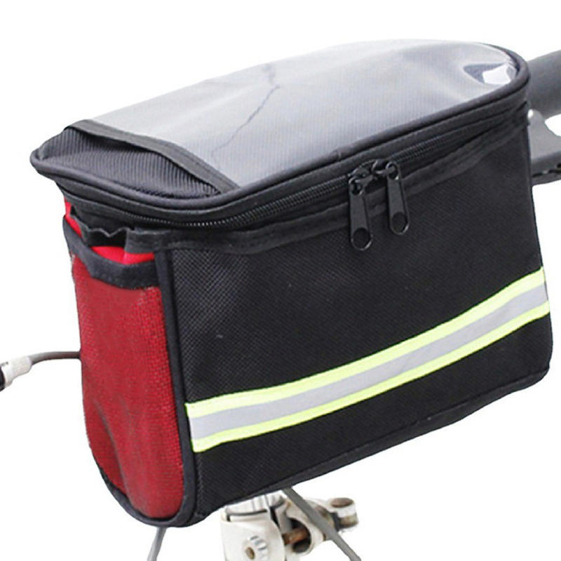 Bicycle Front Handlebar Bag Bike Frame Pannier Organizer Pouch MTB Phone Bags Multifunction Portable Shoulder Bag