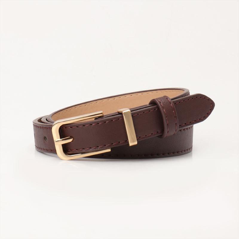 Elegant Faux Leather Womens Belt With Metal Buckle For Fashionable Jeans And Outfits